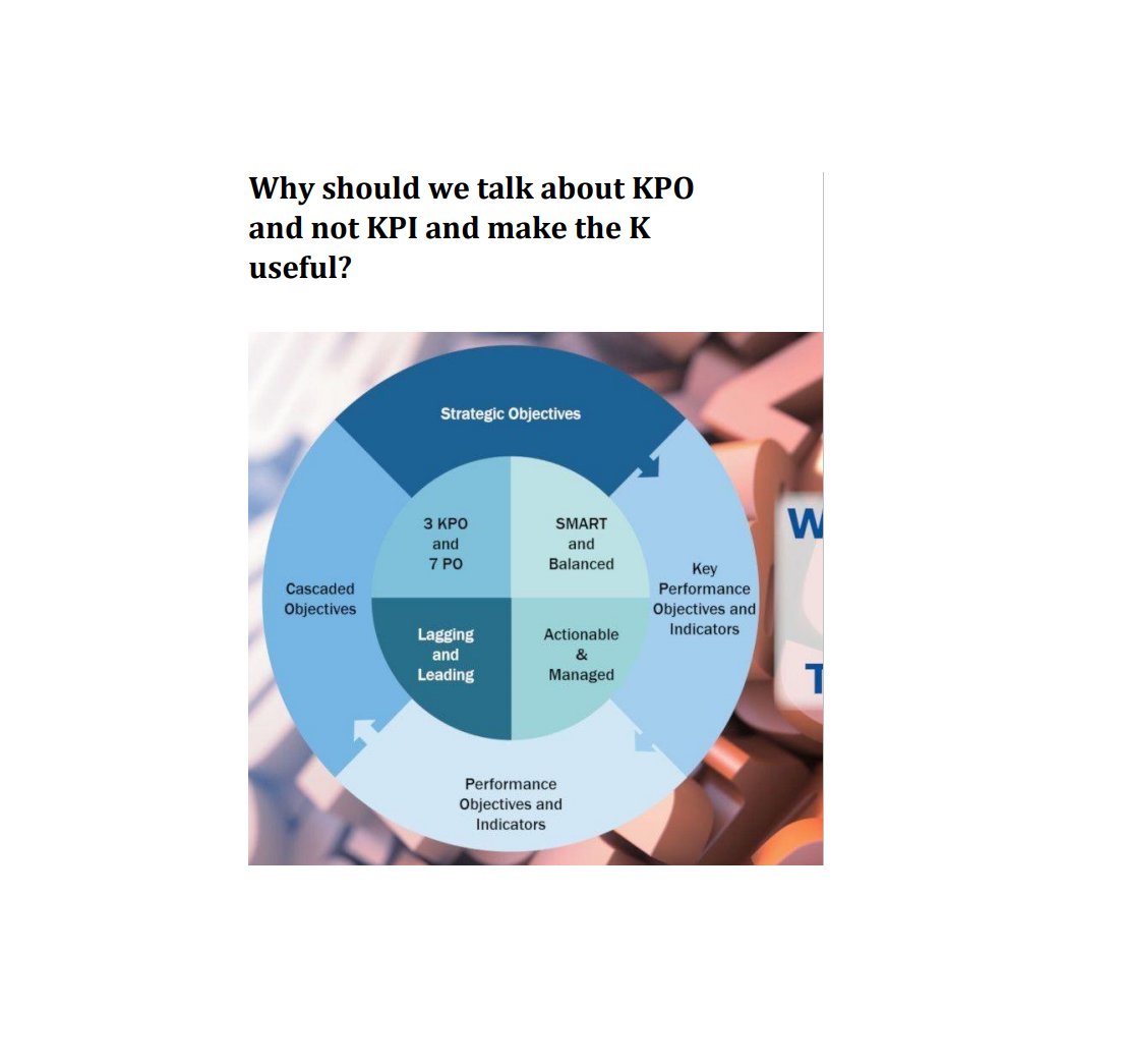 Why should we talk about KPO and not KPI and make the K useful?