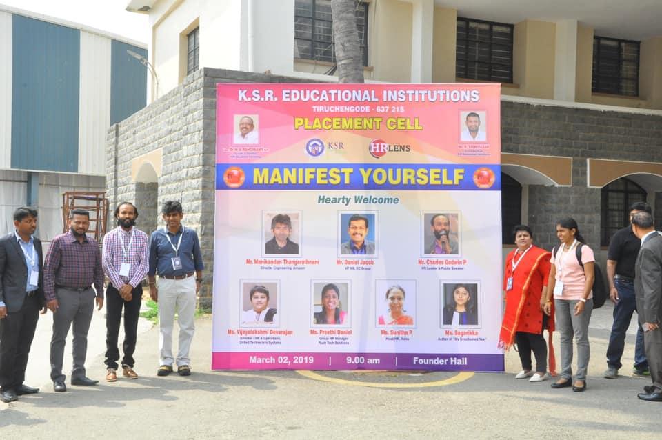 MANIFEST YOURSELF @ KSR Educational Institutions 2nd March 2019 (3rd Event)